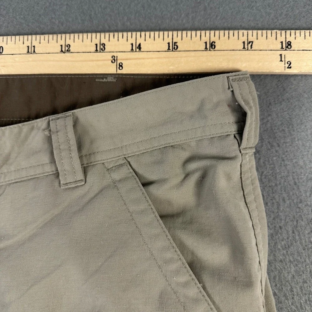 REI Sahara Mens Hiking Pants Tan Khaki Nylon UPF 50+ Outdoor 34x32 784060